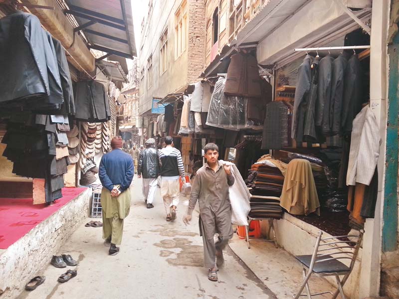 once a crowded market the number of customers has declined considerably at chitrali bazaar photos abdur razzaq