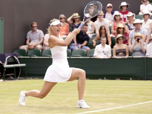 sharapova hit 23 winners to hogenkamp s 10 as she booked her place in the third round photo reuters sharapova hit 23 winners to hogenkamp s 10 as she booked her place in the third round photo reuters