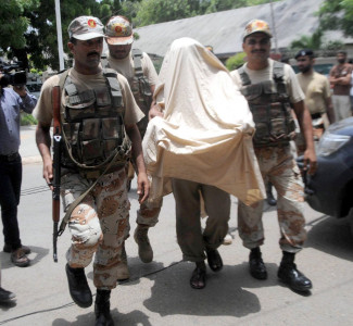 rangers arrest 16 mqm men over extortion charges