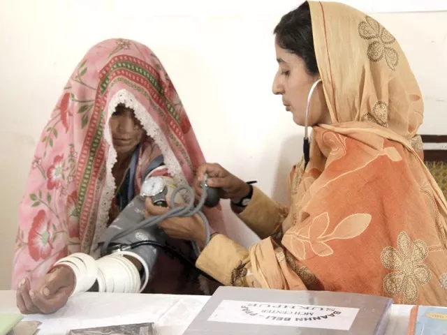 salaries of last two months not paid says head of lady health worker programme photo cheree franco express salaries of last two months not paid says head of lady health worker programme photo cheree franco express