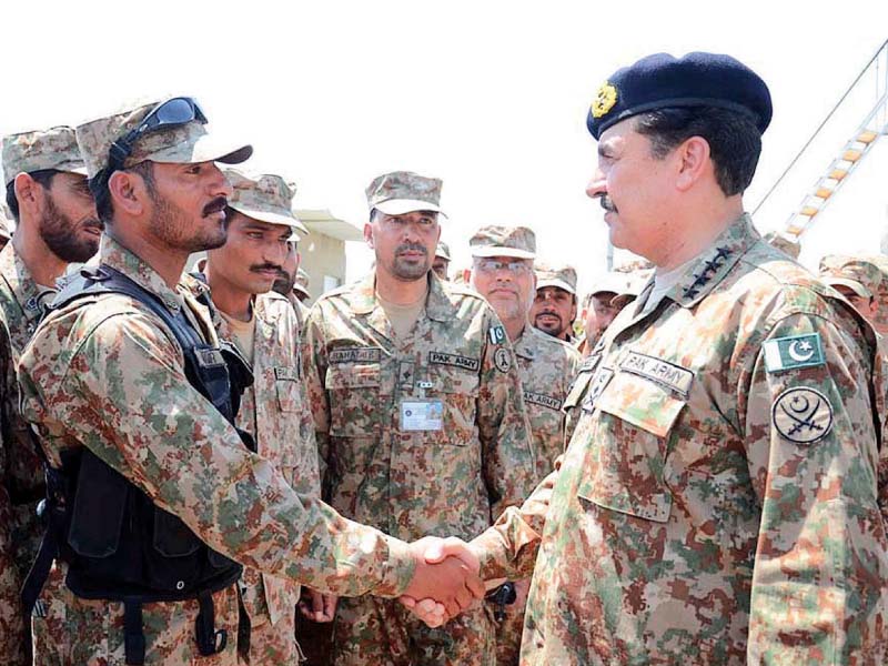 gen raheel meets soldiers on the frontlines of shawal valley operation photo app