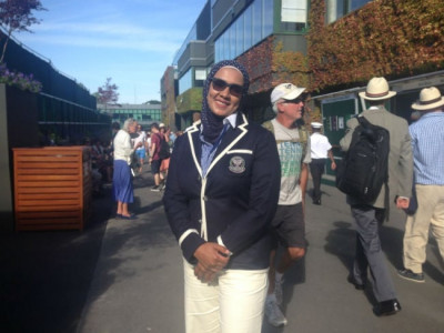 first arab muslim woman to officiate at wimbledon 2015