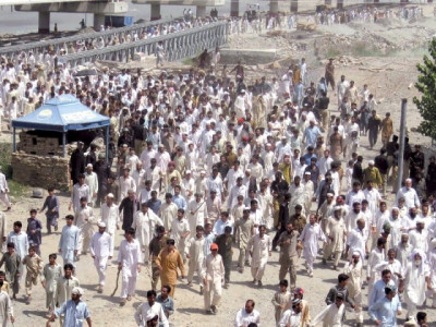 protests over k p power outages turn violent