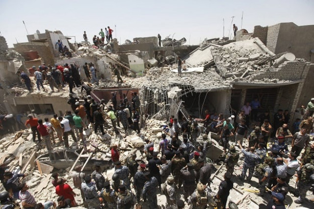 iraqi security forces and people stand outside houses that were damaged after an iraqi sukhoi jet accidentally dropped a bomb in ni 039 iriya district in baghdad july 6 2015 photo reuters iraqi security forces and people stand outside houses that were damaged after an iraqi sukhoi jet accidentally dropped a bomb in ni 039 iriya district in baghdad july 6 2015 photo reuters