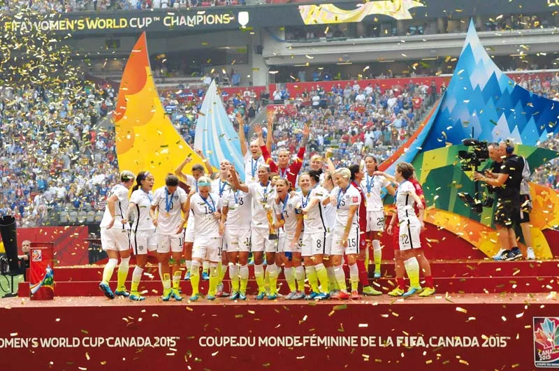 the victory gave the us an unprecedented third world title after 1991 and 1999 and avenged their loss to japan on penalties in the 2011 final photo reuters the victory gave the us an unprecedented third world title after 1991 and 1999 and avenged their loss to japan on penalties in the 2011 final photo reuters