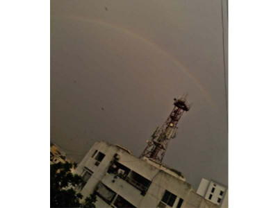 rainbow spotted in port city rainbow spotted in port city