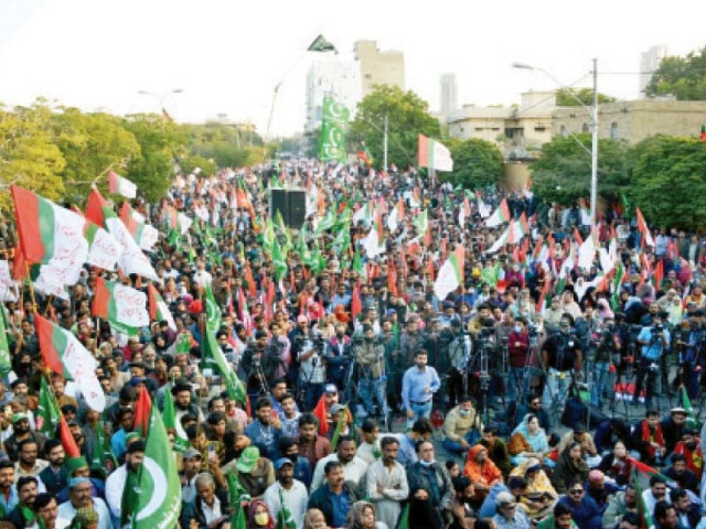 an impressive showing from the muttahida qaumi movement pakistan grand democratic alliance and pakistan tehreek e insaf as they hold a protest against the amended local government bill at fawara chowk photo jalal qureshi express an impressive showing from the muttahida qaumi movement pakistan grand democratic alliance and pakistan tehreek e insaf as they hold a protest against the amended local government bill at fawara chowk photo jalal qureshi express