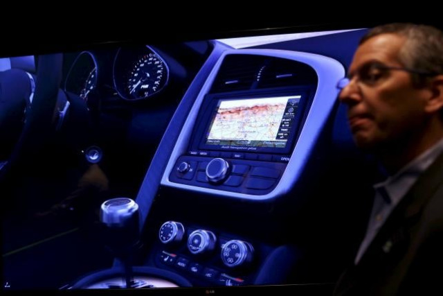 nvidia 039 s public relations officer danny shapiro speaks near an electronic dashboard on a graphic display of an audi automobile in santa clara california in february 2015 photo reuters nvidia 039 s public relations officer danny shapiro speaks near an electronic dashboard on a graphic display of an audi automobile in santa clara california in february 2015 photo reuters