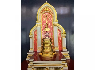 buddha relics on display at taxila museum