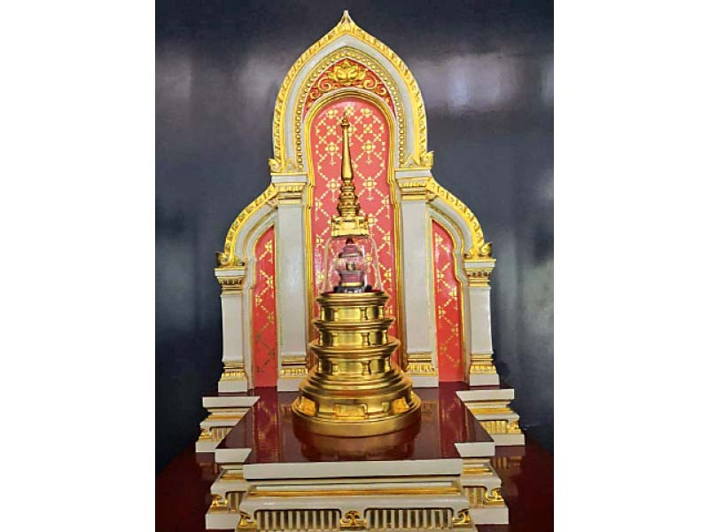 buddha holy bone relic has been put on display at the taxila museum photo express