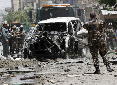 three wounded as suicide bomber targets nato forces in kabul