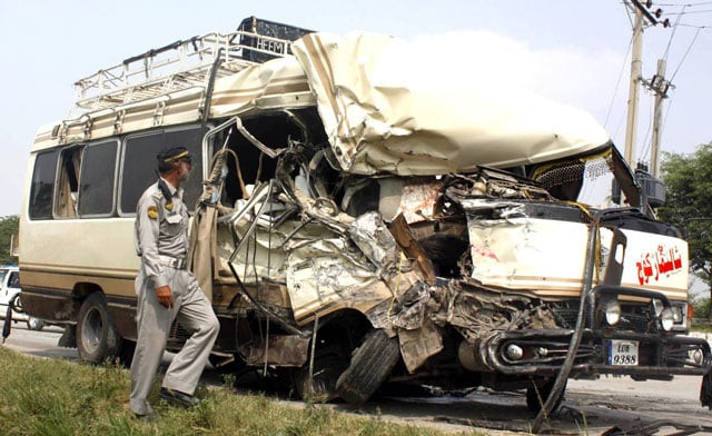 the van was totally destroyed in the accident photo inp the van was totally destroyed in the accident photo inp