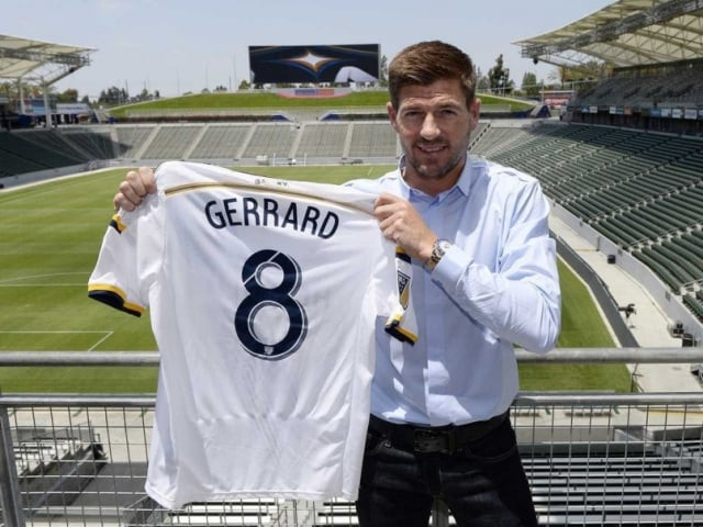 gerrard will follow in the footsteps of former england team mate david beckham at la galaxy photo afp gerrard will follow in the footsteps of former england team mate david beckham at la galaxy photo afp