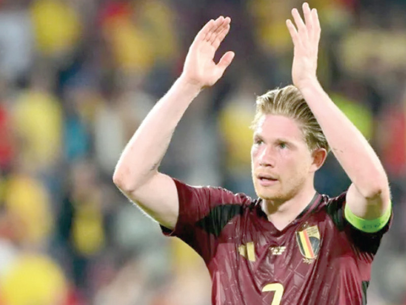 kevin de bruyne wrapped up the win over romania with belgium s second goal photo afp