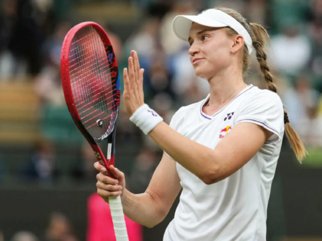 elena rybakina in action during wimbledon photo afp elena rybakina in action during wimbledon photo afp