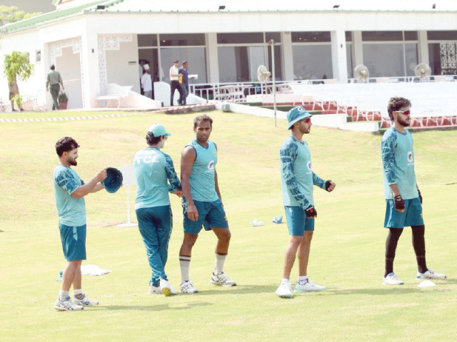 gearing up pakistan players are busy in training session ahead of their two match test series photo pcb gearing up pakistan players are busy in training session ahead of their two match test series photo pcb
