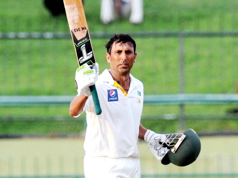 younus match winning third wicket partnership of 217 runs with masood 125 was also pakistan s highest in test history photo afp