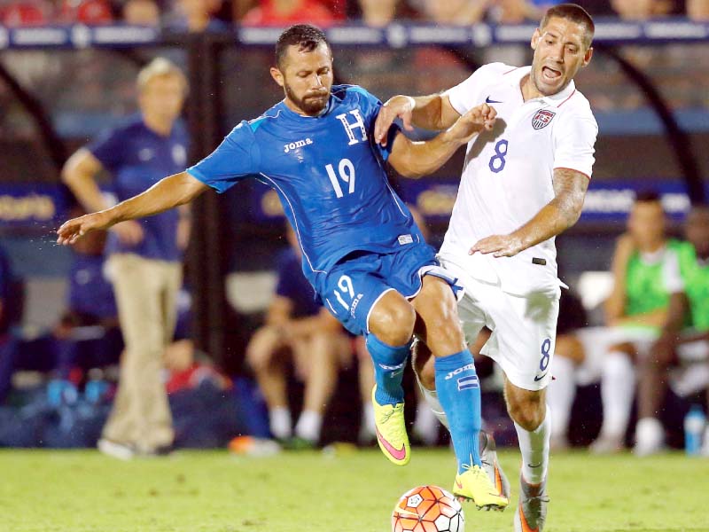 dempsey scored on either side of half time for the favoured americans photo afp