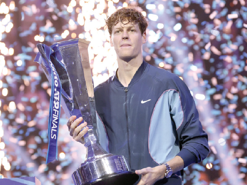 sinner sweeps past fritz to win atp finals