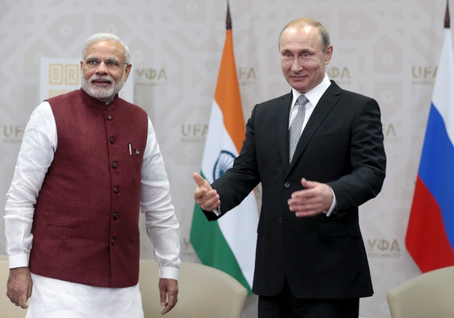 russian president vladimir putin r meets with indian prime minister narendra modi in ufa russia july 8 2015 photo reuters russian president vladimir putin r meets with indian prime minister narendra modi in ufa russia july 8 2015 photo reuters