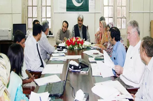 adviser to chief minister on health khwaja salman rafique presiding over a meeting photo nni adviser to chief minister on health khwaja salman rafique presiding over a meeting photo nni