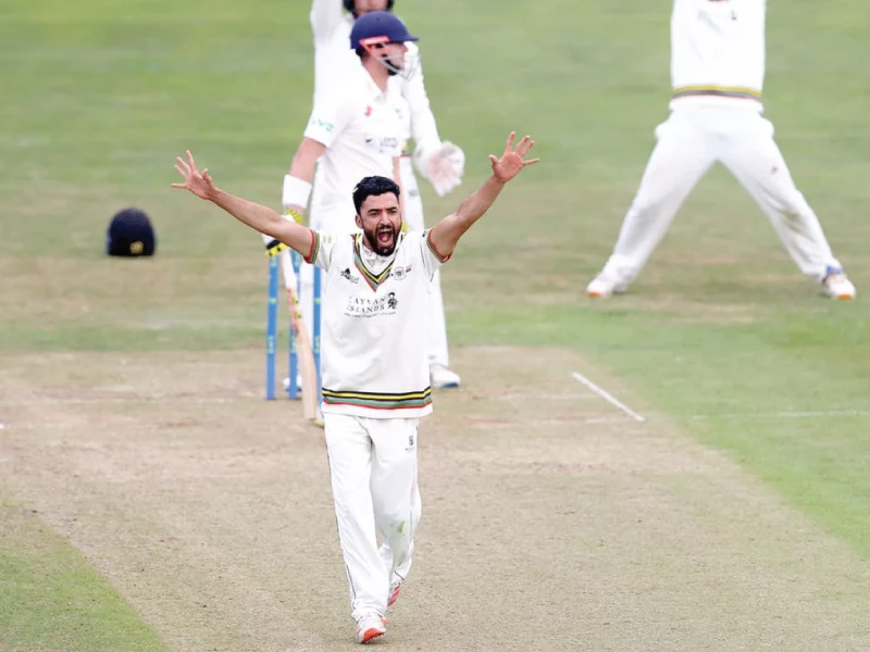 former pakistan spinner zafar gohar in action during the ongoing county championship photo afp former pakistan spinner zafar gohar in action during the ongoing county championship photo afp