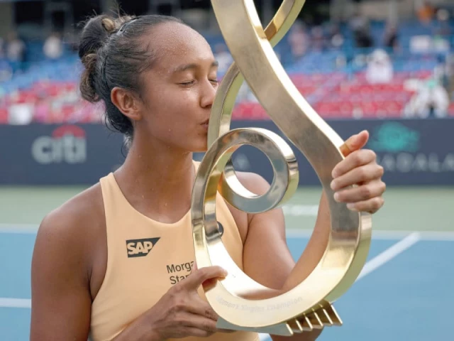 leylah fernandez bagged the fourth title of her career with a dominant victory over anna kalinskaya in the final of the wta dc open photo afp leylah fernandez bagged the fourth title of her career with a dominant victory over anna kalinskaya in the final of the wta dc open photo afp