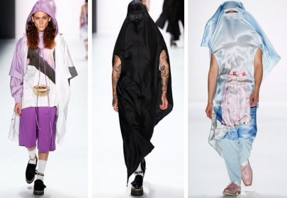 boys in burqas western designer looks towards muslims for inspiration