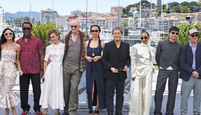 jury members park chan wook demi moore ruth negga laura wandel chloe zhao diego cespedes isaach de bankole paul laverty and stellan skarsgard attend the opening ceremony of the 79th cannes film festival in cannes reuters