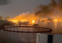 smoke rises from a port near strait of hormuz following a us strike in kuhestak hormozgan province iran photo reuters