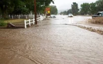 traffic chaos as rain floods roads in punjab
