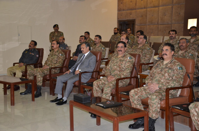 chief of army staff general raheel sharif was briefed on balochistan 039 s security in quetta on july 10 2015 photo ispr chief of army staff general raheel sharif was briefed on balochistan 039 s security in quetta on july 10 2015 photo ispr