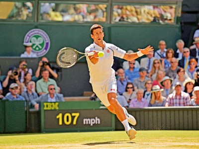 through to the final steely djokovic survives sloppy start in wimbledon