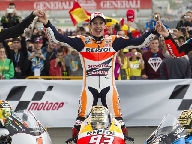 newly crowned world champion marc marquez beats mick doohan 039 s record for his 13th win of the seaon photo afp newly crowned world champion marc marquez beats mick doohan 039 s record for his 13th win of the seaon photo afp