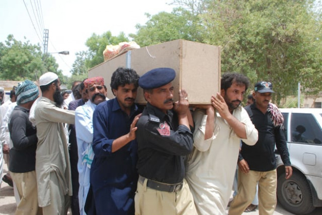 the bodies of the slain policemen were sent to pano akil after post mortem where they were laid to rest in their respective villages photo express the bodies of the slain policemen were sent to pano akil after post mortem where they were laid to rest in their respective villages photo express