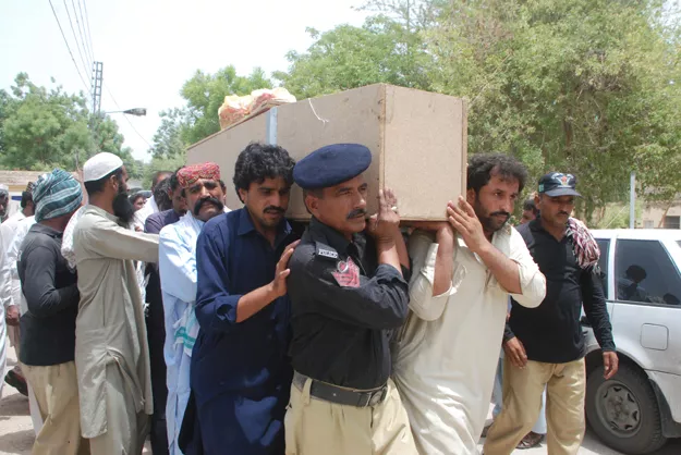 the bodies of the slain policemen were sent to pano akil after post mortem where they were laid to rest in their respective villages photo express the bodies of the slain policemen were sent to pano akil after post mortem where they were laid to rest in their respective villages photo express