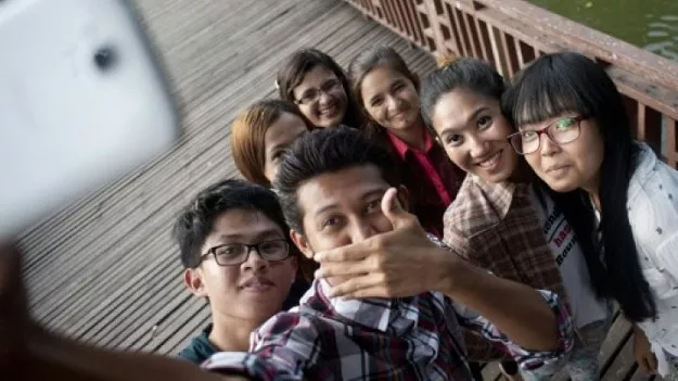 campaigners from different religions and ethnic groups pose for a selfie at the kandawgyi lake in yangon myanmar on june 18 2015 photo afp campaigners from different religions and ethnic groups pose for a selfie at the kandawgyi lake in yangon myanmar on june 18 2015 photo afp