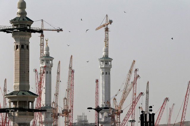 minarets and construction cranes are seen during the expansion of the grand mosque photo reuters minarets and construction cranes are seen during the expansion of the grand mosque photo reuters