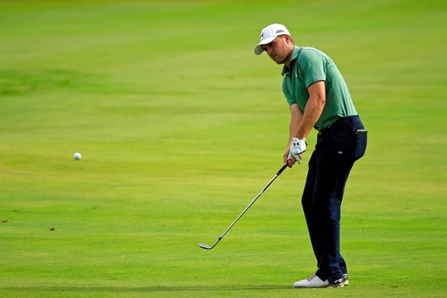 jordan spieth takes a shot on the 17th fairway during the final round of the john deere classic held at tpc deere run on july 12 2015 in silvis illinois photo afp jordan spieth takes a shot on the 17th fairway during the final round of the john deere classic held at tpc deere run on july 12 2015 in silvis illinois photo afp