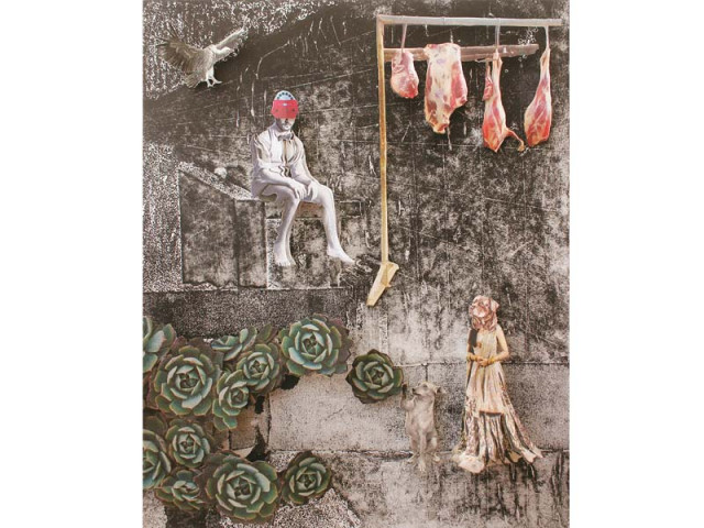 mixed media miniature collages by mohsin shafi photos courtesy koel gallery mixed media miniature collages by mohsin shafi photos courtesy koel gallery