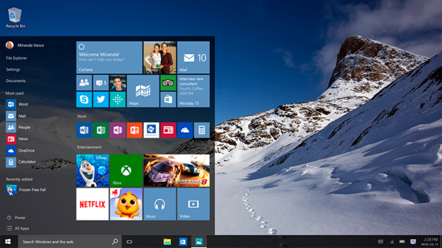 illustration of what the windows 10 will look like courtesy microsoft illustration of what the windows 10 will look like courtesy microsoft
