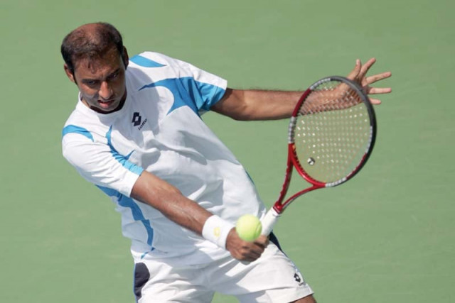 aqeel finally took the third set 7 5 and sealed the win 6 0 in the fourth after playing for three and a half hours photo afp aqeel finally took the third set 7 5 and sealed the win 6 0 in the fourth after playing for three and a half hours photo afp