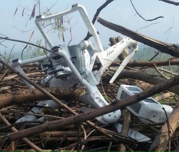 pakistan army shoots down indian spy drone
