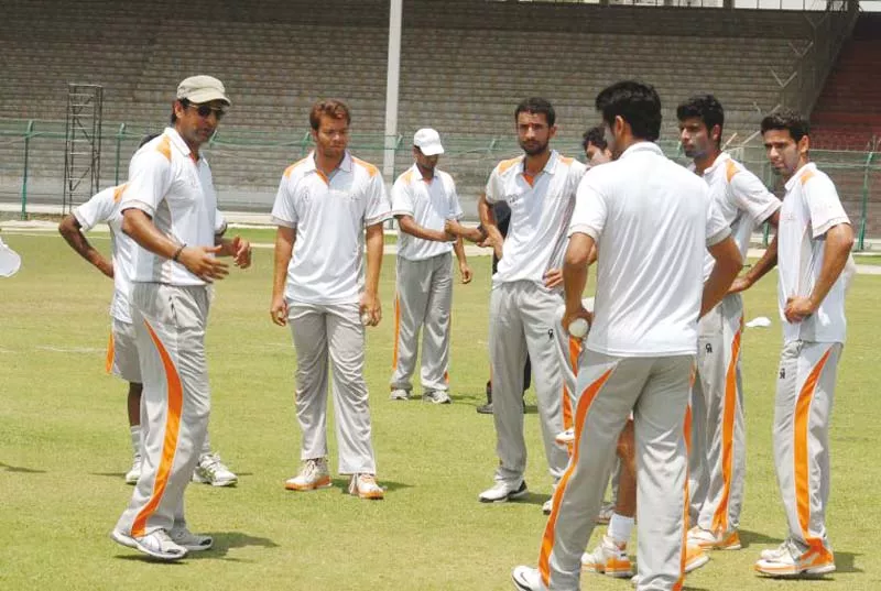 bowlers selected during the trials will travel to karachi and join leading first class bowlers for a 12 day camp with wasim photo courtesy pcb bowlers selected during the trials will travel to karachi and join leading first class bowlers for a 12 day camp with wasim photo courtesy pcb