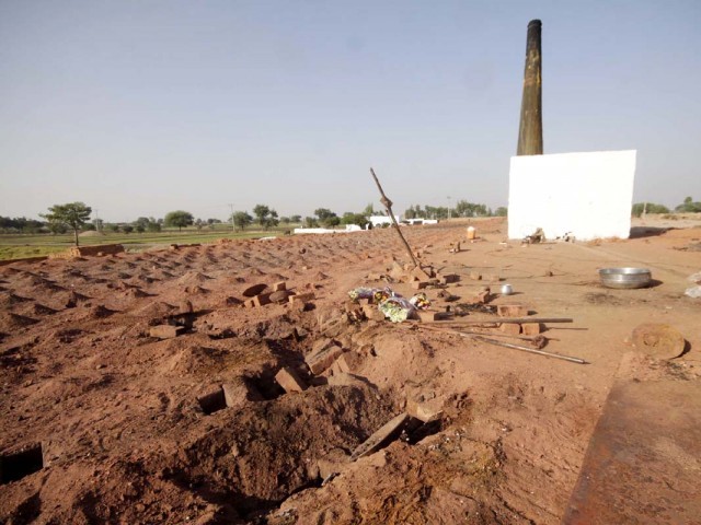 site of the brick kiln where the christian couple was burnt to death photo shafiq malik express