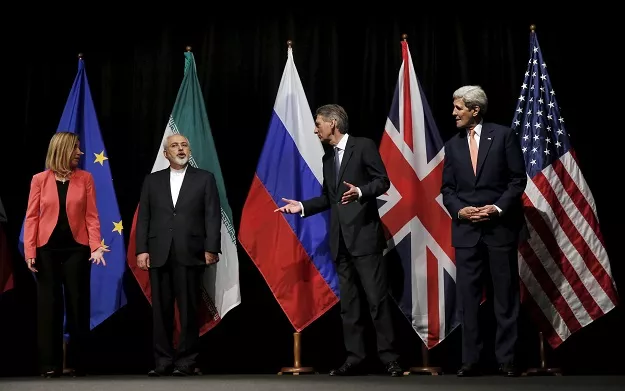 british foreign secretary philip hammond 2nd r us secretary of state john kerry r and european union high representative for foreign affairs and security policy federica mogherini l talk to iranian foreign minister mohammad javad zarif ahead of a group photo photo reuters british foreign secretary philip hammond 2nd r us secretary of state john kerry r and european union high representative for foreign affairs and security policy federica mogherini l talk to iranian foreign minister mohammad javad zarif ahead of a group photo photo reuters