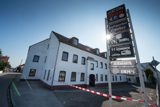 a former country guest house designated to host a home for asylum seekers after a fire in reichertshofen southern germany photo afp