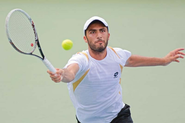 this was the first davis cup victory for akbar who in the previous round had pushed kuwait s top seed mohammad ghareeb to five sets before eventually losing photo afp