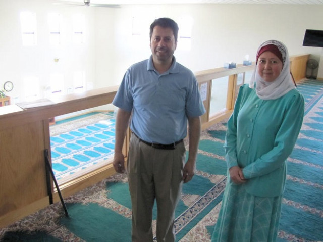 huda alkaff with fellow environmental activist nabil salous photo courtesy wuwm public radio huda alkaff with fellow environmental activist nabil salous photo courtesy wuwm public radio