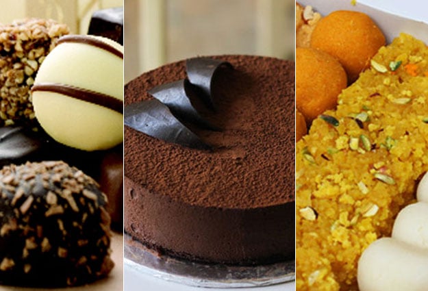 what better way to express love on eid than with sweet delights like chocolates cakes and desi mithai photo file